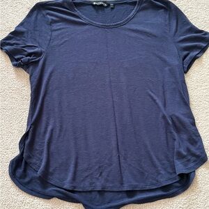Athleta Dark Blue Short Sleeve Tee Size XL - Measurements in Pictures